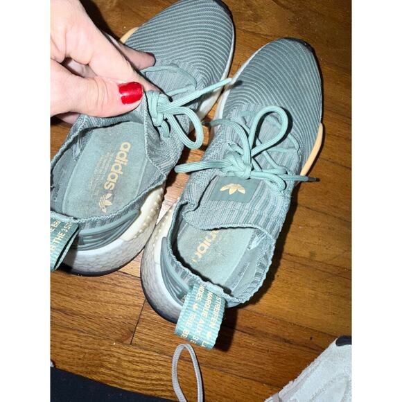 Adidas Originals NMD_R1 Silver Green Women's Running Sneaker IE9884 US8 - Picture 7 of 10